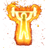 Gym pictogram burning