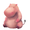 Hippopotamus illustration