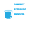 Regalo pessimista ottimista di ingegneria ingegnere