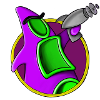 Purple alien with tentacle