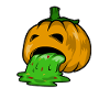 Puking Halloween Pumpkin Shirt