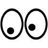 Eyes watching you attracts attention
