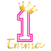 Babies first birthday Emma
