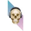 Polygonal Skull & Headphones