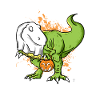 T-Rex Dinosaurier Geschenk Halloween 2018