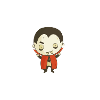 Cute Vampire Dracula Cartoon – Halloween Design