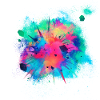 Explosion Detonation farbenfroh