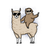 Llama und Faultier Geschenk Sloth