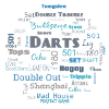 Dart - Word Cloud Blue
