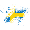 Sweden flag blob