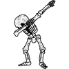 Dabbing skeleton