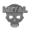 Metal skull skull