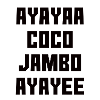 Coco Jambo Design lettering - black