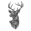 deer geometric shape hirsch geschenkidee