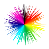Farbexplosion Radialburst