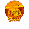 Desert cactus sun