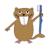 Spazzolino da denti spazzolino da denti per bambini regalo di castoro Rat