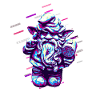 Number Gnome 80s Retro Violet