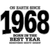 On Earth since 1968 (black)
