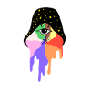 Starry Rainbow Mystical Illustration