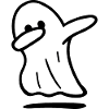 Ghost / Funny ghost / halloween / dabbing ghost