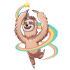Dancing slothorn sloth
