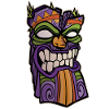 Tiki mask illustration