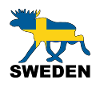 SWEDEN ELK FLAG - Elch Moose Scandinavia Nordic