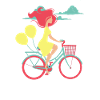 Bike Riding Girl