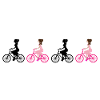Femmes à bicyclette