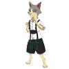 cat leather pants costume