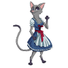 cat dirndl costume