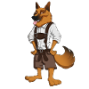 dog lederhose costume