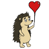 Hedgehog who loves you