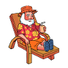 Weihnachstman on summer vacation
