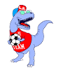 Fußball T-Rex Dinosaurier