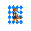 Wiesn Bavarian Flag Dog Gift