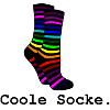 Chaussette fraîche arc-en-ciel