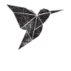Vintage bird Simpel black