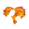Pärchen im Feuerherz