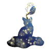 Chat Univers Théekanne Lactique Étoiles