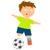 Kicker Boy Neon Shirt Ball