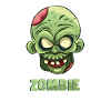 Zombie effrayant Halloween