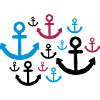 pattern anchor many tattoo boat ship swim me