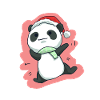 Panda bear Christmas