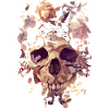 Skull with roses