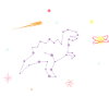 Tyrannosaurus Rex dinosaur constellation
