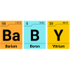 Éléments de chimie bébé