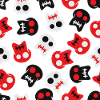 Cartoon skull for pirates