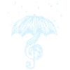 Clef in the rain
